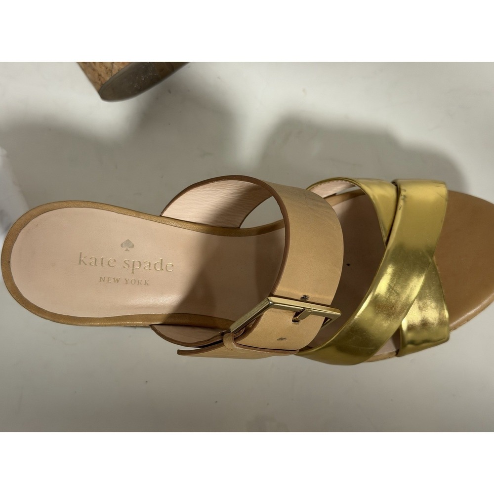 Kate Spade New York "Talula" cork wedge sandals, Women's Size 8M - Picture 8 of 9